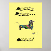 Poster d'automne de Dachshund (Devant)