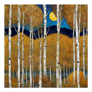Poster d'automne de la montagne Colorado moderne A