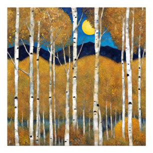 Poster d'automne de la montagne Colorado moderne A