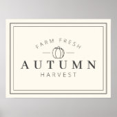 Poster d'automne de la récolte d'automne de la fer (Devant)