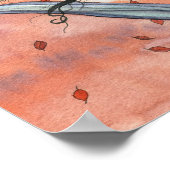 Poster d'automne de Witch Cat par Molly Harrison (Coin)