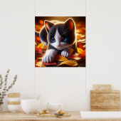 Poster d'automne Kitten (Cuisine)
