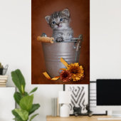 Poster d'automne Kitten (Bureau à domicile)