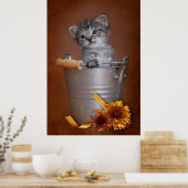 Poster d'automne Kitten (Cuisine)