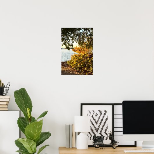 Poster d'automne Waterscape (Bureau à domicile)