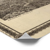 Poster Davenport, Iowa, vue du sud-ouest (Coin)