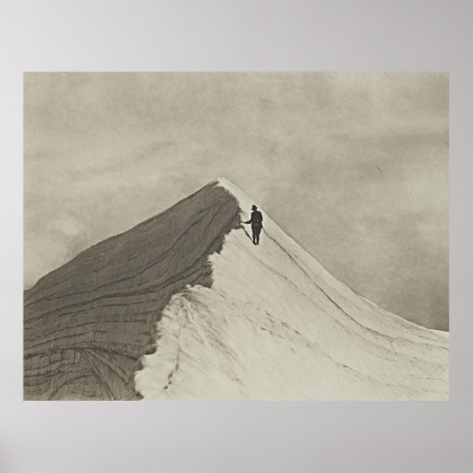 Poster d'aventure vintage Mt. Cook (Devant)