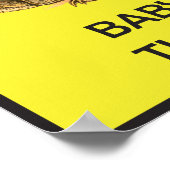 Poster d'avertissement croiser tortue (Coin)