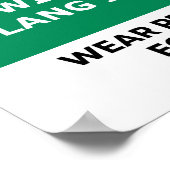 Poster d'avertissement de clang des ingénieurs spa (Coin)