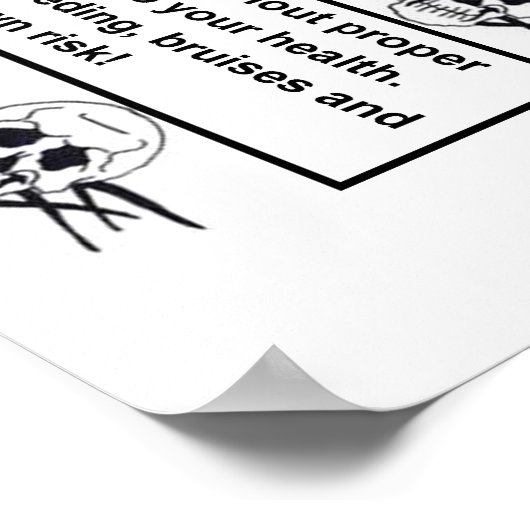 Poster d'avertissement de lutte (Coin)