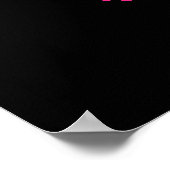 Poster d'avertissement de rayonnement rose (Coin)