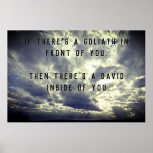 Poster David and Goliath Quote