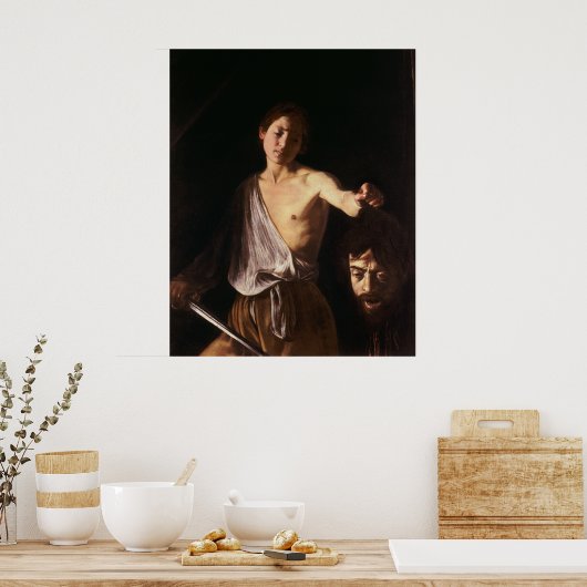 Poster David avec le chef de Goliath (Cuisine)