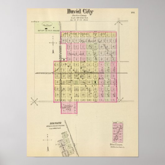 Poster David City, Nebraska (Devant)
