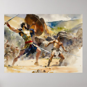 Poster David combat Goliath puissant