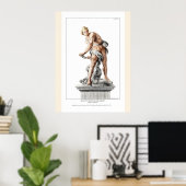 Poster David de Bernini dans une gravure de Nicolas Dorig (Bureau à domicile)