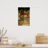 Poster David et Goliath, école catalane (Cuisine)