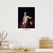 Poster David Et Goliath Par Michelangelo Da Caravaggio (Cuisine)