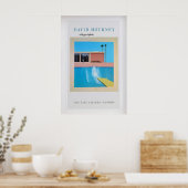 Poster David Hockney 'A Bigger Splash' Exposition Vintage (Cuisine)