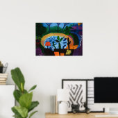 Poster David hockney œuvre d'art (Bureau à domicile)