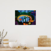 Poster David hockney œuvre d'art (Cuisine)