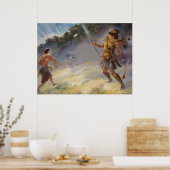 Poster David lutte contre Goliath (Cuisine)