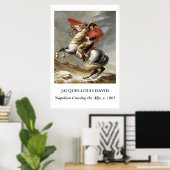 Poster David – Napoléon franchissant les Alpes (Bureau à domicile)