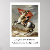 Poster David – Napoléon franchissant les Alpes (Devant)