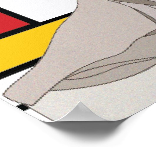 Poster David pop art (Coin)