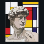 Poster David pop art<br><div class="desc">David Michelangelo, Piet Mondrian</div>