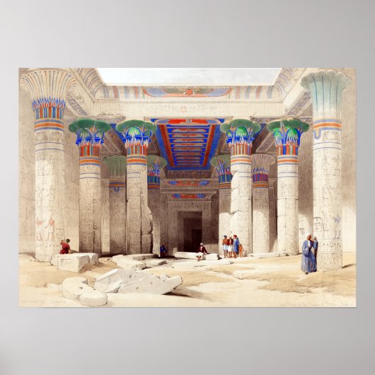 Poster David Roberts Grand Portico du Temple de Phila (Devant)