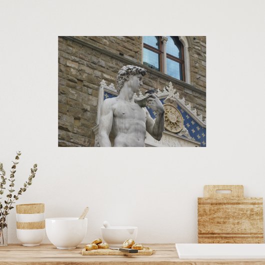 Poster David Statue Michelangelo en Italie (Cuisine)