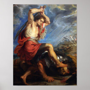 Poster David terrassant Goliath