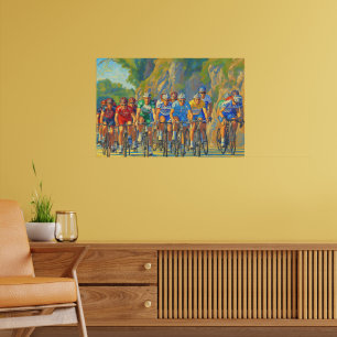 Poster Davide Rebellin Col d'Eze Paris-Nice 2008 Faux Pai