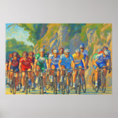 Poster Davide Rebellin Col d'Eze Paris-Nice 2008 Faux Pas (Devant)