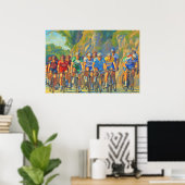 Poster Davide Rebellin Col d'Eze Paris-Nice 2008 Faux Pas (Bureau à domicile)