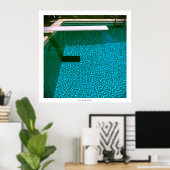 Poster DAVID'S POOL SERIES p09 - 3D Computer ART - 32x32 (Bureau à domicile)