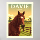 Poster Davie Floride vintage (Devant)