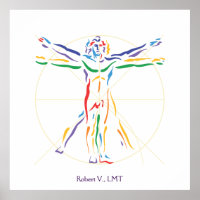 DaVinci Vitruvian Homme Chakra couleurs