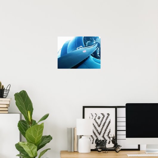 Poster d'avion (Bureau à domicile)