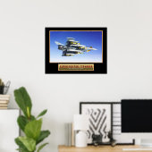 Poster d'avion militaire "Eurofighter Typhoon" 24x (Bureau à domicile)