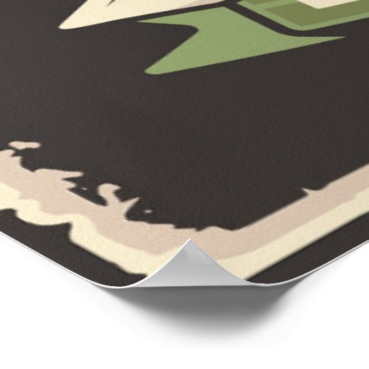 Poster d'avion Retro (Coin)