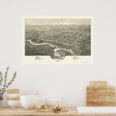Poster Davis, WV Panoramic Map - 1898 (Cuisine)