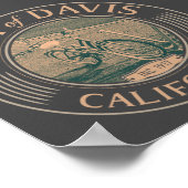 POSTER DAVIS YOLO CALIFORNIA - VILLE DE DAVIS CA (Coin)