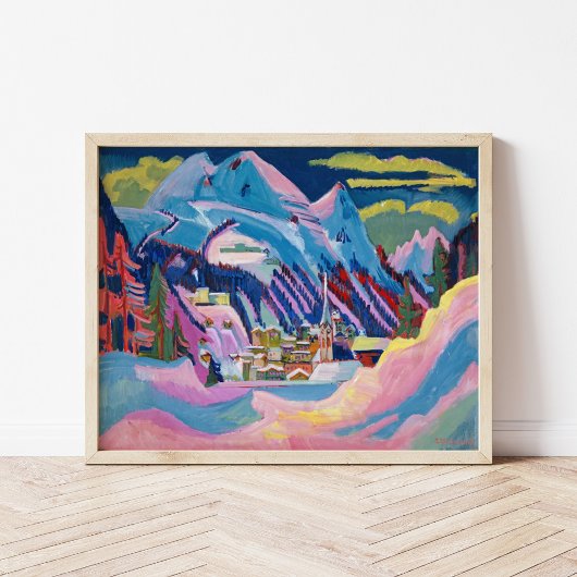 Poster Davos en hiver | Ernst Ludwig Kirchner