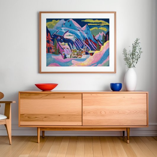 Poster Davos en hiver | Ernst Ludwig Kirchner