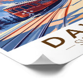 Poster Davos Suisse Train Travel Art Vintage (Coin)