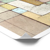 Poster Dawn Beach treillis peinture Abstraite (Coin)