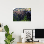 Poster Dawn Sun, pont 22, chemin de fer Camas Prairie (Bureau à domicile)