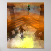 Poster DAWNING DARK /TEMPLE OF WATER HYPERION Sci Fi (Devant)